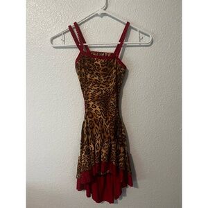 Jazz dance costume animal print